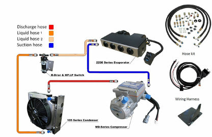 Day Cab Sleep System DCSS Complete Electric Aircondition System Kit